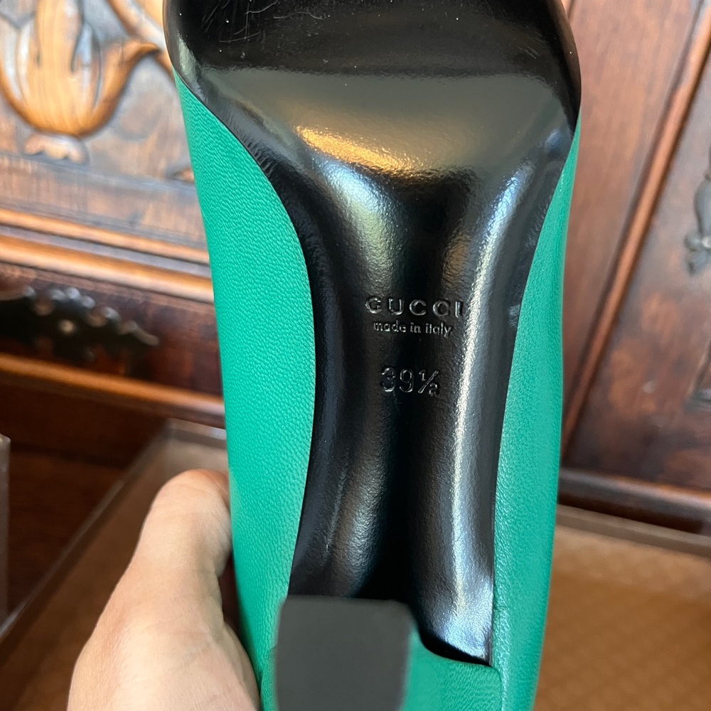 Gucci Vibrant GREEN 💚🍀☘️🌿🐸Heels 👠 - Picture 4 of 5
